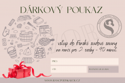 vzor dárkového voucheru na saunu.